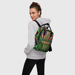 Рюкзак женский Зеленые прожилки, цвет: 3D-принт — фото 2