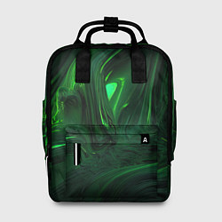 Рюкзак женский Зеленые разводы, цвет: 3D-принт