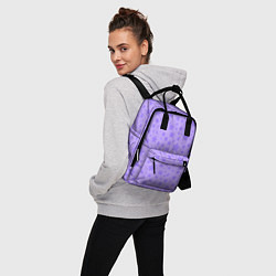 Рюкзак женский Звёздный нежный сиреневый, цвет: 3D-принт — фото 2