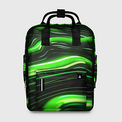 Женский рюкзак Зеленые объемные элементы