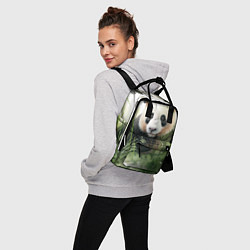 Рюкзак женский Панда акварель, цвет: 3D-принт — фото 2