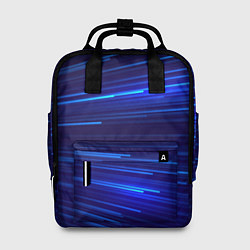 Рюкзак женский Яркие неоновые полосы - минимализм, цвет: 3D-принт