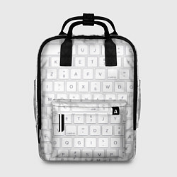 Рюкзак женский Клавиатура apple, цвет: 3D-принт