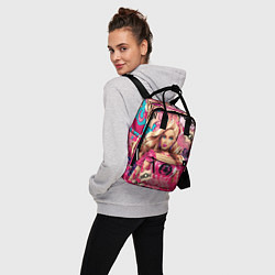 Рюкзак женский Барби в стиле поп арт, цвет: 3D-принт — фото 2
