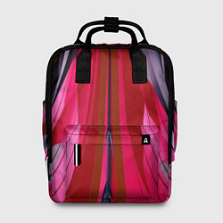 Рюкзак женский Сине-малиновый узор, цвет: 3D-принт