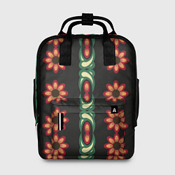 Женский рюкзак Красочный цветочный орнамент с ромашками