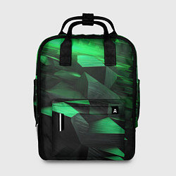 Женский рюкзак Зеленые квадратные плиты