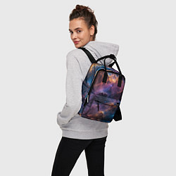 Рюкзак женский Космическая туманность, цвет: 3D-принт — фото 2