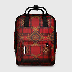 Женский рюкзак Красная шотландская клетка royal stewart