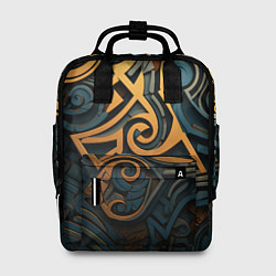 Женский рюкзак Абстрактный узор в викингском стиле