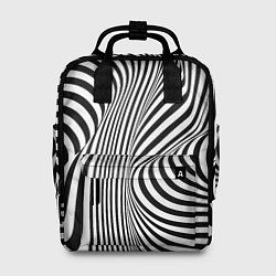 Рюкзак женский Цвета зебры оптическая иллюзия, цвет: 3D-принт