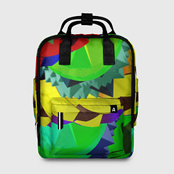Рюкзак женский Пластиковый хаос, цвет: 3D-принт