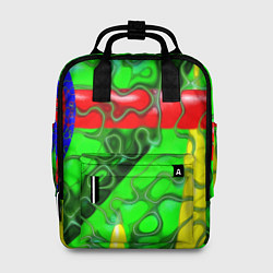Рюкзак женский Кожаный рельеф, цвет: 3D-принт