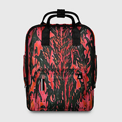 Рюкзак женский Демонический доспех красный, цвет: 3D-принт