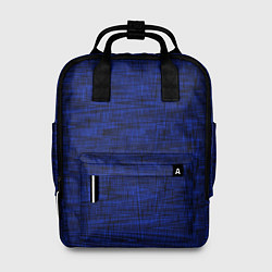 Рюкзак женский Тёмно-синий текстура, цвет: 3D-принт