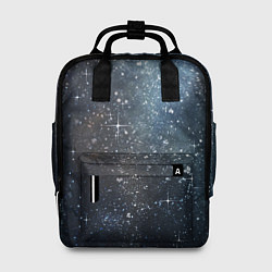 Рюкзак женский Темное космическое звездное небо, цвет: 3D-принт