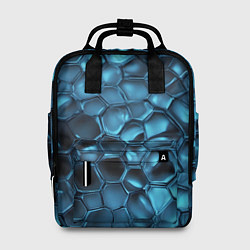 Рюкзак женский Синее стекло, цвет: 3D-принт