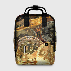 Рюкзак женский Золото цифровой эры, цвет: 3D-принт