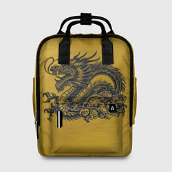 Рюкзак женский Дракон на золоте, цвет: 3D-принт