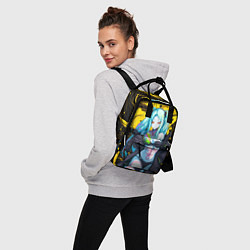 Рюкзак женский Ребекка и Киберпанк, цвет: 3D-принт — фото 2