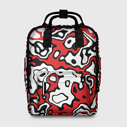Рюкзак женский Агрессивный яркий камуфляж, цвет: 3D-принт