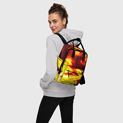 Рюкзак женский Огненное безумие, цвет: 3D-принт — фото 2