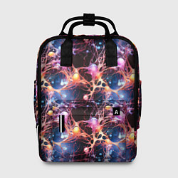Рюкзак женский Узор нейронные связи, цвет: 3D-принт