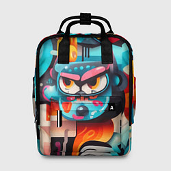 Рюкзак женский Фантазийный персонаж - граффити, цвет: 3D-принт