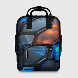 Рюкзак женский Прозрачные абстрактные плиты, цвет: 3D-принт