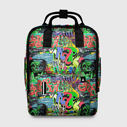 Рюкзак женский Graffiti rap, цвет: 3D-принт