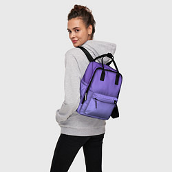 Рюкзак женский Светлый фиолетовый градиент, цвет: 3D-принт — фото 2