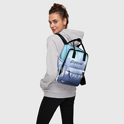 Рюкзак женский Шерегеш горы пейзаж, цвет: 3D-принт — фото 2