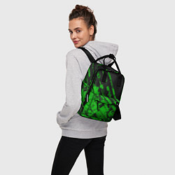 Рюкзак женский Неоновые полосы цветные, цвет: 3D-принт — фото 2