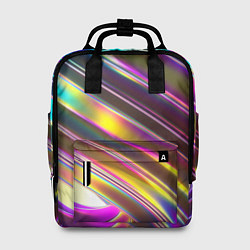 Женский рюкзак Неоновый скрученный металл разноцветный