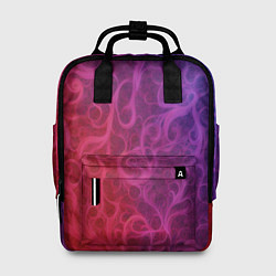 Рюкзак женский Вихревые узоры на градиенте, цвет: 3D-принт