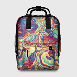 Женский рюкзак Абстрактный разноцветный паттерн