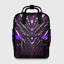 Женский рюкзак Фиолетовые кристаллы и камень