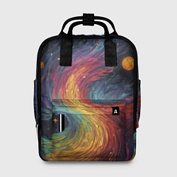 Рюкзак женский Звездный вихрь абстрактная живопись, цвет: 3D-принт