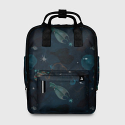 Рюкзак женский Глубокий океан, цвет: 3D-принт