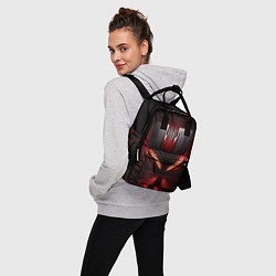 Рюкзак женский Красная и черная кибернетика, цвет: 3D-принт — фото 2