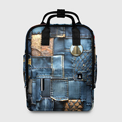 Рюкзак женский Значок архитектора на джинсах, цвет: 3D-принт