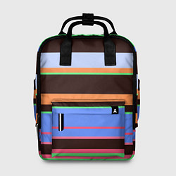Женский рюкзак Разноцветный полосатый