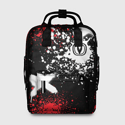 Женский рюкзак Логотип Чанган на фоне брызг красок
