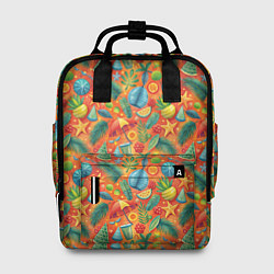 Рюкзак женский Летние каникулы микс из паттерна, цвет: 3D-принт