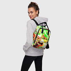 Рюкзак женский Кислотные краски, цвет: 3D-принт — фото 2
