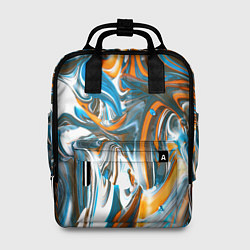 Рюкзак женский Иллюзия смешанных абстрактных красок, цвет: 3D-принт