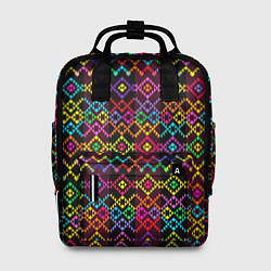 Рюкзак женский Этнический геометрический узор, цвет: 3D-принт