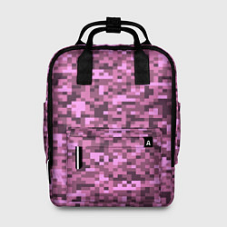 Рюкзак женский Розовый камуфляж текстура, цвет: 3D-принт