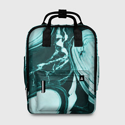 Женский рюкзак Бирюзовый мрамор
