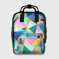 Рюкзак женский Полигональная текстура, цвет: 3D-принт